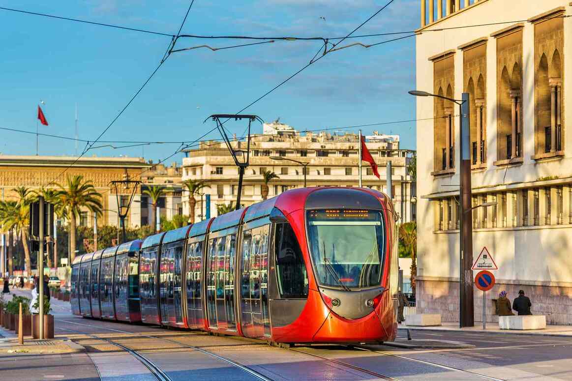 Casablanca tramway public transportation