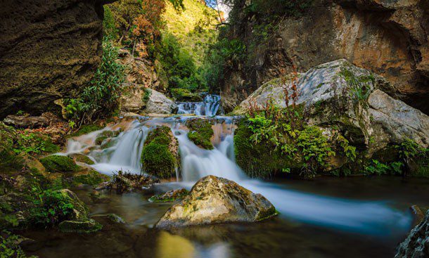 Cascades d'Akchour waterfalls in the Rif Mountains, Morocco