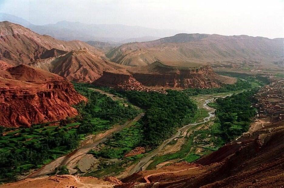 Dades Gorge winding through the High Atlas Mountains, Morocco