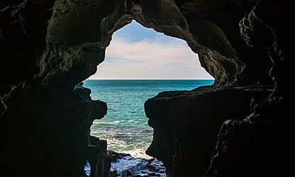 Caves of Hercules near Tangier, the gateway between Africa and Europe