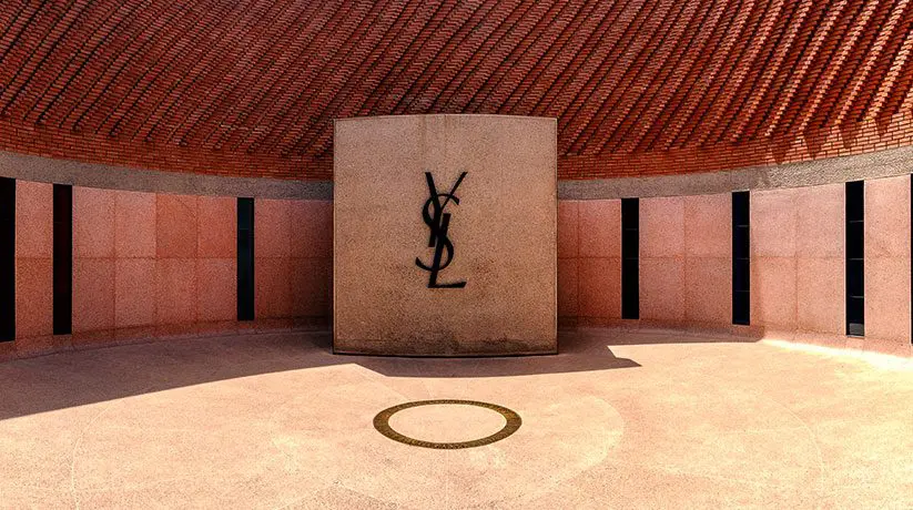Yves Saint Laurent Museum in Marrakech — exterior with terracotta brickwork